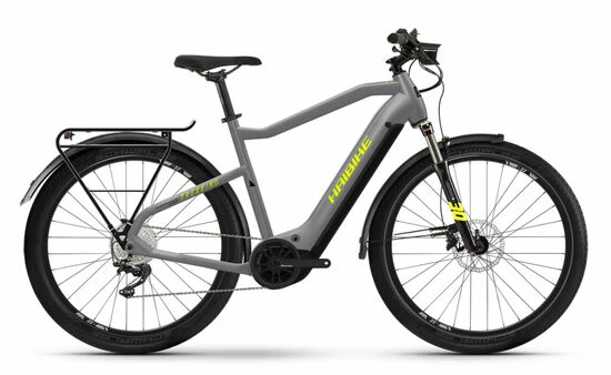 Haibike Trekking 6 HIGH Hybrid Electric Bike 2022, Yamaha PW-ST, 630Wh - Pale Grey/Yellow 3 Haibike Trekking 6 HIGH Hybrid Electric Bike 2022, Yamaha PW-ST, 630Wh - Pale Grey/Yellow