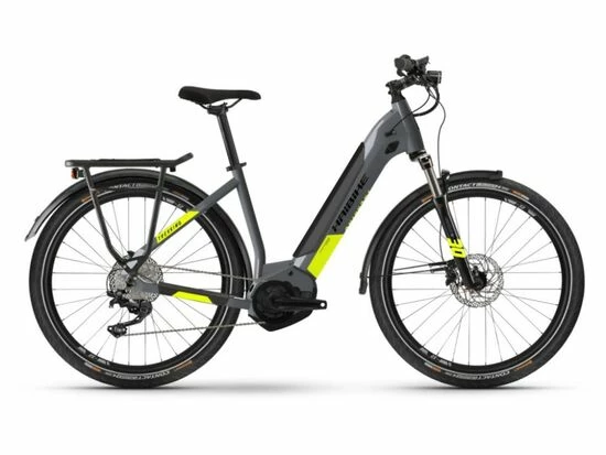 Haibike Trekking 6 Lowstep Hybrid Electric Bike 2022, Yamaha PW-ST, 500Wh - Grey/Yellow 3 Haibike Trekking 6 Lowstep Hybrid Electric Bike 2022, Yamaha PW-ST, 500Wh - Grey/Yellow