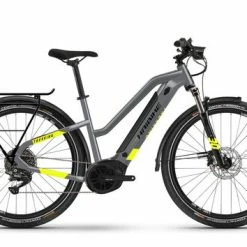 Haibike Trekking 6 Lowstandover Hybrid Electric Bike 2022 (Crossover), Yamaha PW-ST, 500Wh - Grey