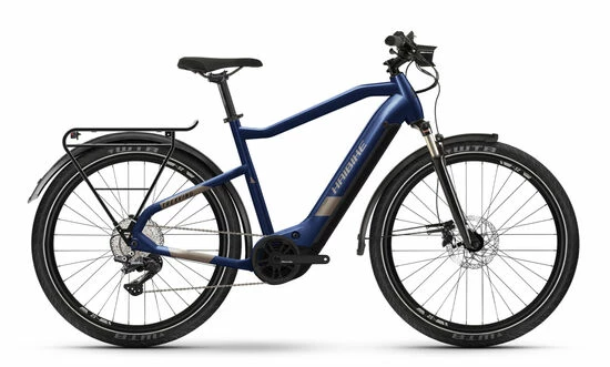 Haibike Trekking 7 HIGH Hybrid Electric Bike 2022, Yamaha PW-ST, 630Wh - Navy/Sand 3 Haibike Trekking 7 HIGH Hybrid Electric Bike 2022, Yamaha PW-ST, 630Wh - Navy/Sand