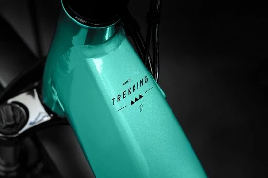 Haibike Trekking 7 LOW Hybrid Electric Bike 2022, Yamaha PW-ST, 630Wh - Gloss Aqua/Black 7 Haibike Trekking 7 LOW Hybrid Electric Bike 2022, Yamaha PW-ST, 630Wh - Gloss Aqua/Black - Image 5