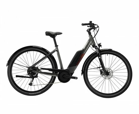 Lapierre Overvolt Urban 4.4 Step Through Hybrid Electric Bike 2021 - Grey/Red 3 Lapierre Overvolt Urban 4.4 Step Through Hybrid Electric Bike 2021 - Grey/Red