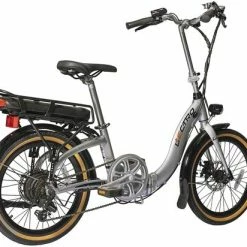 Lectro Easy Step Folding Commuter Electric Bike, 20" Wheel, 8.8Ah Battery - Silver -Cheap Hybrid Electric Bikes Store lectro easy step 20 folding e bike x 40826.jpg.pagespeed.ce .pewdt1heV2