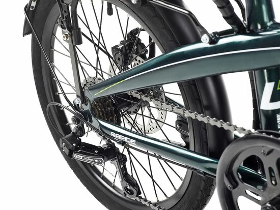 Lectro Rapide 20" Folding City Electric Bike - Deep Racing Green 4 Lectro Rapide 20" Folding City Electric Bike - Deep Racing Green - Image 2