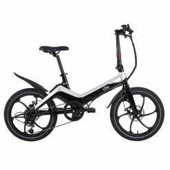 Li-Fe Flo Folding Electric Bike, 20" Wheel, 7.8Ah Integrated Battery - Gloss Black/Silver