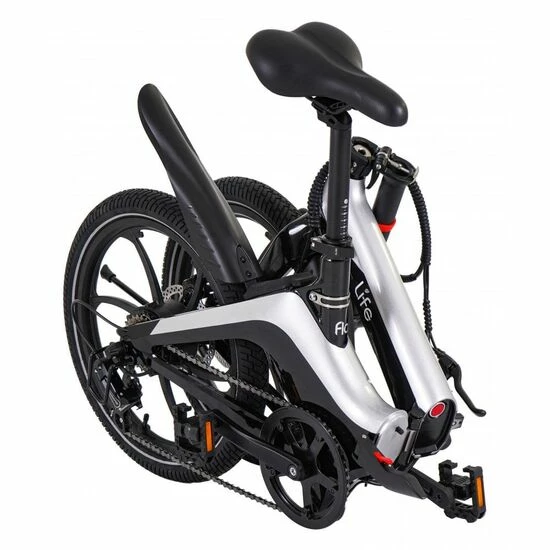 Li-Fe Flo Folding Electric Bike, 20" Wheel, 7.8Ah Integrated Battery - Gloss Black/Silver 6 Li-Fe Flo Folding Electric Bike, 20" Wheel, 7.8Ah Integrated Battery - Gloss Black/Silver - Image 4