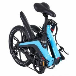 Li-Fe Flo Folding Electric Bike, 20" Wheel, 7.8Ah Integrated Battery - Gloss Black/Blue -Cheap Hybrid Electric Bikes Store li fe flo 20 folding electric bike x 42528 1