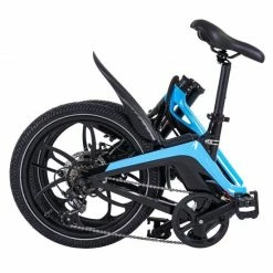Li-Fe Flo Folding Electric Bike, 20" Wheel, 7.8Ah Integrated Battery - Gloss Black/Blue -Cheap Hybrid Electric Bikes Store li fe flo 20 folding electric bike x 42529 1