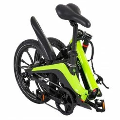 Li-Fe Flo Folding Electric Bike, 20" Wheel, 7.8Ah Integrated Battery - Gloss Black/Green -Cheap Hybrid Electric Bikes Store li fe flo 20 folding electric bike x 42538