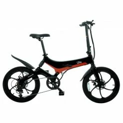 Li-Fe Force Folding Electric Bike, 20" Wheel, 7.8Ah Integrated Battery - Gloss Black/Red