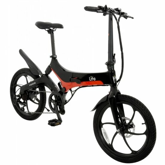 Li-Fe Force Folding Electric Bike, 20" Wheel, 7.8Ah Integrated Battery - Gloss Black/Red 4 Li-Fe Force Folding Electric Bike, 20" Wheel, 7.8Ah Integrated Battery - Gloss Black/Red - Image 2