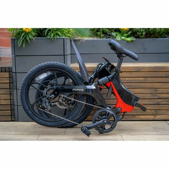 Li-Fe Force Folding Electric Bike, 20" Wheel, 7.8Ah Integrated Battery - Gloss Black/Red 6 Li-Fe Force Folding Electric Bike, 20" Wheel, 7.8Ah Integrated Battery - Gloss Black/Red - Image 4