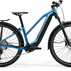 Merida EBig Tour 600 EQ Easy Entry Touring Electric Bike 2021, Satin Blue/Black