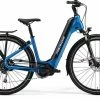 Merida ESpresso City 400 EQ Step Through Hybrid Electric Bike, SHIMANO Drive - Silk Blue -Cheap Hybrid Electric Bikes Store merida espresso city 400 eq 2021 x 42697