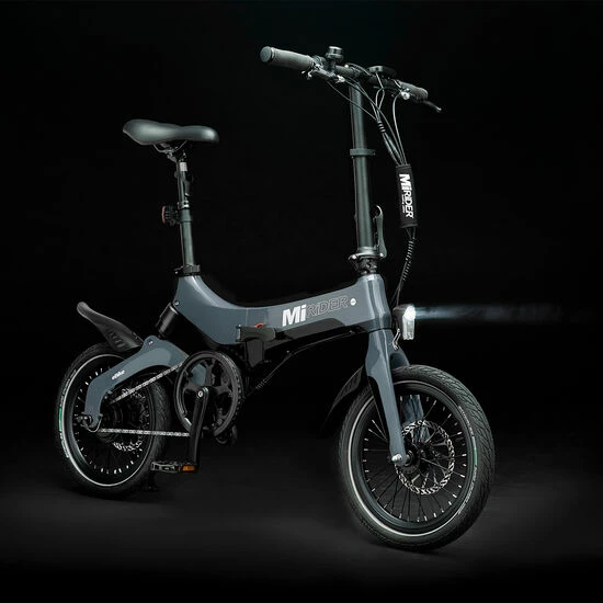MiRider One Folding City Electric Bike, 16" Wheel, 7Ah Battery - Grey 4 MiRider One Folding City Electric Bike, 16" Wheel, 7Ah Battery - Grey - Image 2