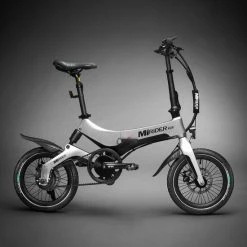 MiRider One GB3 Folding City Electric Bike, 16" Wheel, 7Ah Battery - Platinum Silver