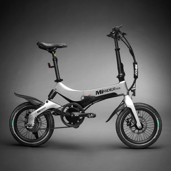 MiRider One GB3 Folding City Electric Bike, 16" Wheel, 7Ah Battery - Platinum Silver 3 MiRider One GB3 Folding City Electric Bike, 16" Wheel, 7Ah Battery - Platinum Silver