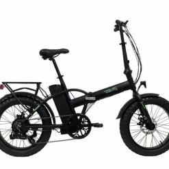 Orus E-2500RM Folding Fatbike Electric Bike, 10.4Ah - Satin Black