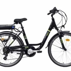 Orus E-8000RM Step Through Electric Bike 26" Wheel 13Ah - Gloss Black
