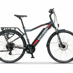 Oxygen S-CROSS CB MK2 Hybrid Electric Bike - Grey