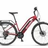 Oxygen S-Cross ST MKII Ladies Step Through Electric Hybrid Bike - 24 Speed, Red -Cheap Hybrid Electric Bikes Store oxygen s cross st mkii electric bike red x 41477