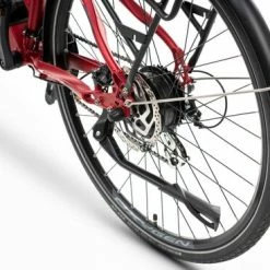 Oxygen S-Cross ST MKII Ladies Step Through Electric Hybrid Bike - 24 Speed, Red -Cheap Hybrid Electric Bikes Store oxygen s cross st mkii electric bike red x 41485 1