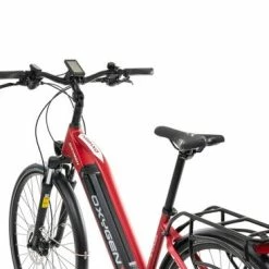 Oxygen S-Cross ST MKII Ladies Step Through Electric Hybrid Bike - 24 Speed, Red -Cheap Hybrid Electric Bikes Store oxygen s cross st mkii electric bike red x 41486 1