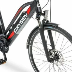 Oxygen S-Cross ST MKII Ladies Step Through Electric Hybrid Bike - 24 Speed, Black -Cheap Hybrid Electric Bikes Store oxygen s cross st mkii electric bike x 41467