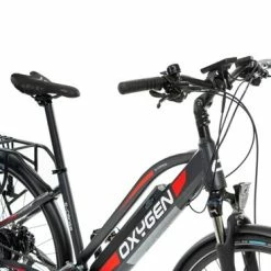 Oxygen S-Cross ST MKII Ladies Step Through Electric Hybrid Bike - 24 Speed, Black -Cheap Hybrid Electric Bikes Store oxygen s cross st mkii electric bike x 41476 1