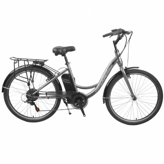 Pro Rider Cruise Step Through Leisure Eletric Bike 7.8Ah, 26" Wheel, 6 Speed - Satin Grey 3 Pro Rider Cruise Step Through Leisure Eletric Bike 7.8Ah, 26" Wheel, 6 Speed - Satin Grey