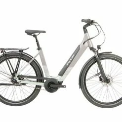 Raleigh Centros Low Step Hub Gear Hybrid Electric Bike, BOSCH Performance - Silver/Mint