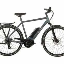 Raleigh Motus Crossbar Derailleur Alloy Electric Hybrid Bike 7 Speed, 700c - Dark Blue