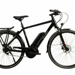 Raleigh Motus GT Crossbar Hub Alloy Electric Hybrid Bike, Black - 7 Speed, 700c