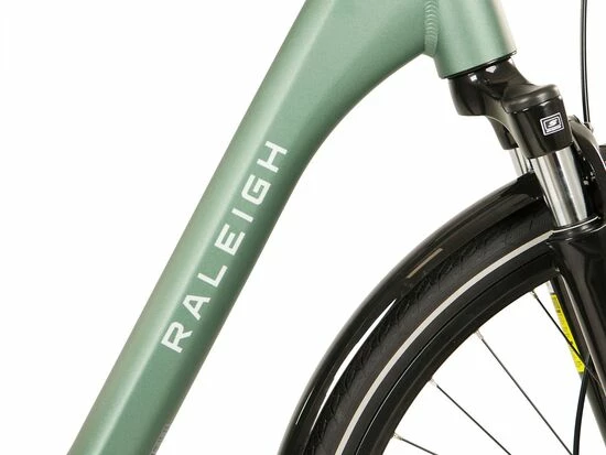 Raleigh Motus Low Step Electric Bike Vintage Green 700c 8 Raleigh Motus Low Step Electric Bike Vintage Green 700c - Image 6