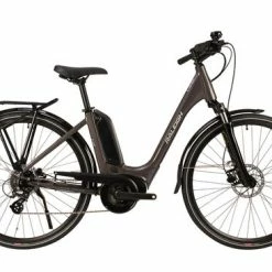 Raleigh Motus Low Step Derailleur Alloy Electric Hybrid Bike, Grey - 7 Speed, 700c
