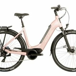 Raleigh Motus Tour Derailleur Low Step Hybrid Electric Bike, Bosch 500Wh - Pearl Pink