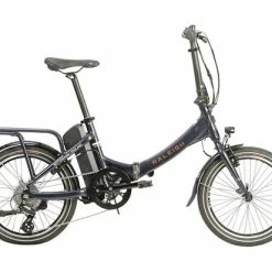 Raleigh Stoweway 20" Folding Electric Bike 2022, 250Wh Battery, TranzX F15 - Blue Graphite Grey