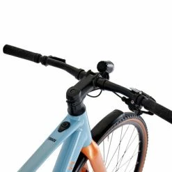 Raleigh Trace Urban Commuter Electric Bike 2022, 700c Wheel - Sky Blue/Orange -Cheap Hybrid Electric Bikes Store raleigh trace urban electric bike x 42902
