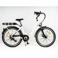 RooDog Chic Step Through Electric Bike - Pearl White