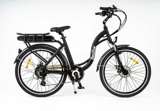 Roodog Chic Grande Ladies Step Through Hybrid Electric Bike, 10Ah, 26" Wheel, 7 Speed - Matt Black 3 Roodog Chic Grande Ladies Step Through Hybrid Electric Bike, 10Ah, 26" Wheel, 7 Speed - Matt Black