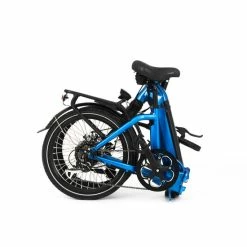RooDog Cosmo Folding Electric Bike, 20" Wheel, 13.2Ah Integrated - Metallic Blue -Cheap Hybrid Electric Bikes Store roodog cosmo 20 folding electric bike x 42283