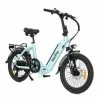 RooDog Cosmo Folding Electric Bike, 20" Wheel, 13.2Ah Integrated - Metallic Mint Green -Cheap Hybrid Electric Bikes Store roodog cosmo 20 folding electric bike x 42287 1