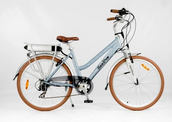 RooDog Polka Dot Step Through Hybrid Electric Bike - Retro Blue Polka 3 RooDog Polka Dot Step Through Hybrid Electric Bike - Retro Blue Polka