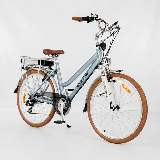 RooDog Polka Dot Step Through Hybrid Electric Bike - Retro Blue Polka 4 RooDog Polka Dot Step Through Hybrid Electric Bike - Retro Blue Polka - Image 2