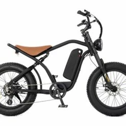 RooDog Rogue Fat Cruiser Electric Bike, 13Ah - Black/Brown -Cheap Hybrid Electric Bikes Store roodog rogue electric bike x 43010 1