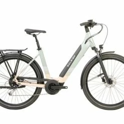 Raleigh Centros Low Step Derailleur Gear Hybrid Electric Bike, BOSCH Performance - Mint/Sand