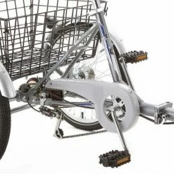 Mission Space Genie Lowstep Electric Converted Tricycle, Cyclotricity Powered, 20" - Metallic Grey -Cheap Hybrid Electric Bikes Store space genie electric converted trike o 43319