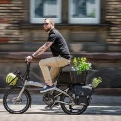 Tern Vektron S10 Cargo Ready Folding Electric Bike, BOSCH Perf. - Satin Silver -Cheap Hybrid Electric Bikes Store tern vektron s10 cargo ready x 42763 1