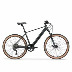 Wisper Tailwind Trail Crossbar Commuter Electric Bike - Black