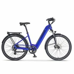Wisper Wayfarer H7 Hub Drive Step Through Hybrid Electric Bike 2022/23, 27.5" Wheel - Sky Blue
